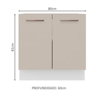 Foto 2 | Mueble para Cocina Madesa Beige con 2 Puertas