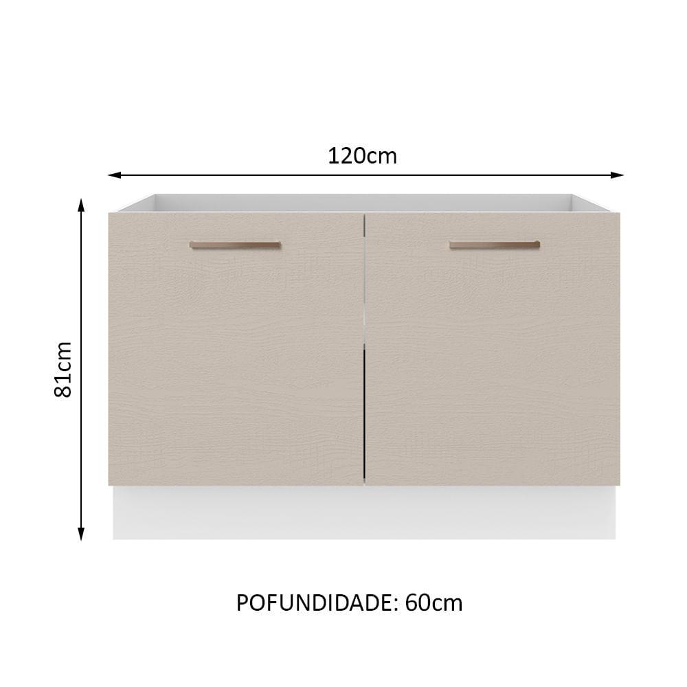 Foto 3 pulgar | Mueble de Cocina Madesa Agata - Mostrador para Fregadero 120 cm x 60 cm