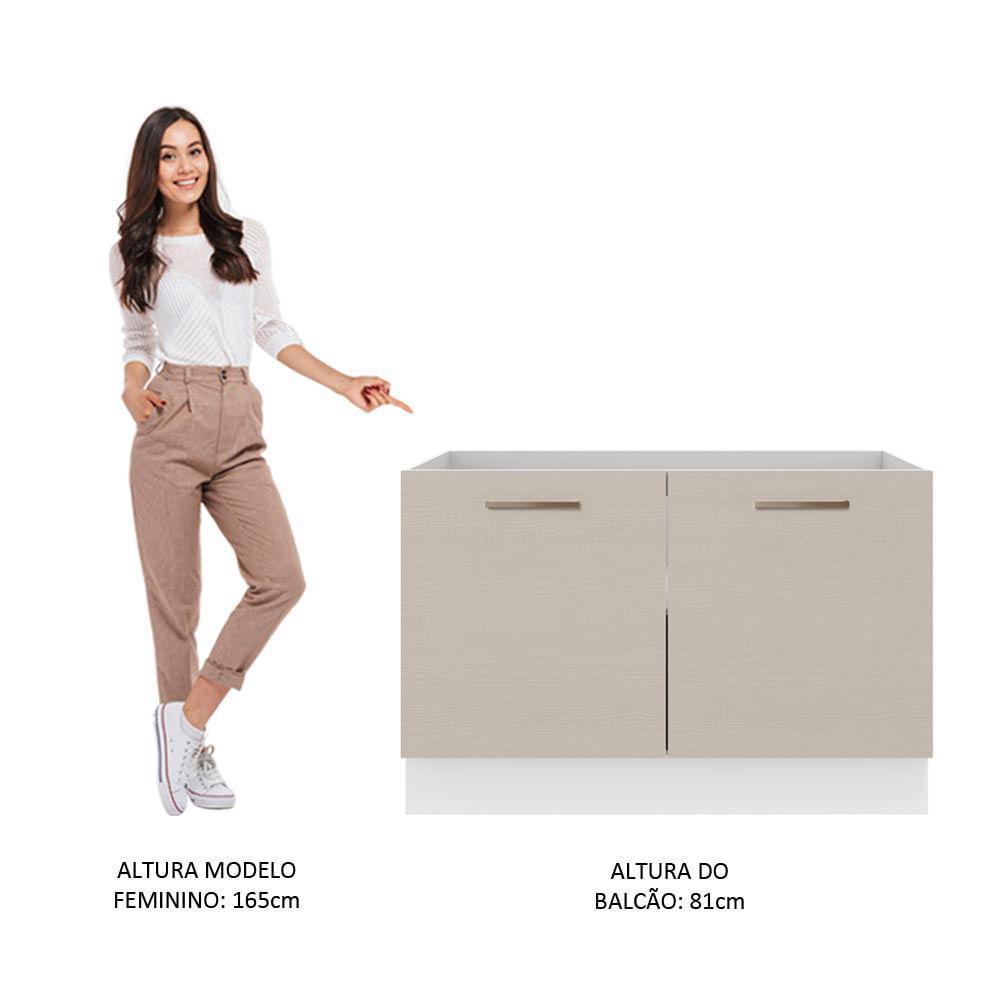 Foto 6 pulgar | Mueble de Cocina Madesa Agata - Mostrador para Fregadero 120 cm x 60 cm