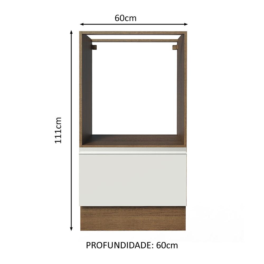 Foto 3 pulgar | Mueble de Cocina para Horno y Microondas Madesa Glamy 60 x 60 cm