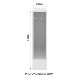 Foto 4 | Mueble de Cocina Madesa - Mostrador Portapaños Lux, Glamy, Stella 20 cm x 60 cm