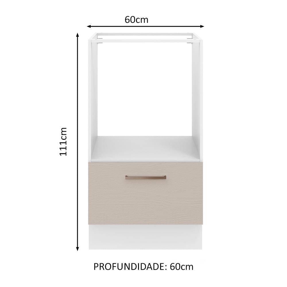 Foto 2 | Mueble de Cocina para Horno y Microondas Madesa Agata 60 x 60 cm