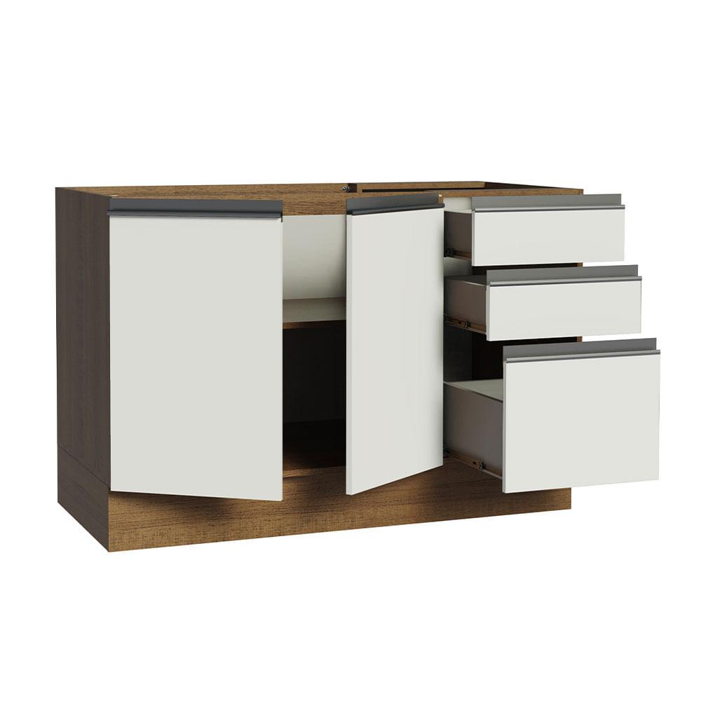 Foto 4 pulgar | Mueble de Cocina Madesa Glamy - Mostrador para Fregadero 120 cm x 60 cm