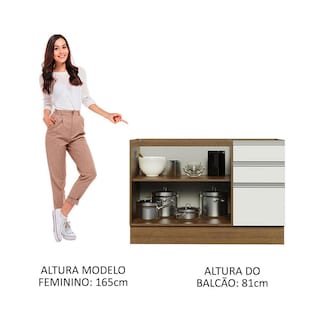 Foto 4 | Mueble de Cocina Madesa Glamy - Mostrador para Fregadero 120 cm x 60 cm