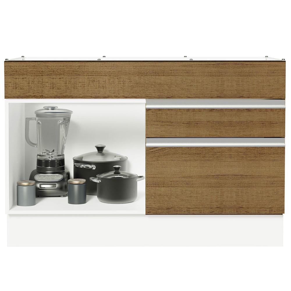 Foto 4 pulgar | Mueble de Cocina Madesa Glamy - Mostrador para Fregadero 120 cm x 60 cm