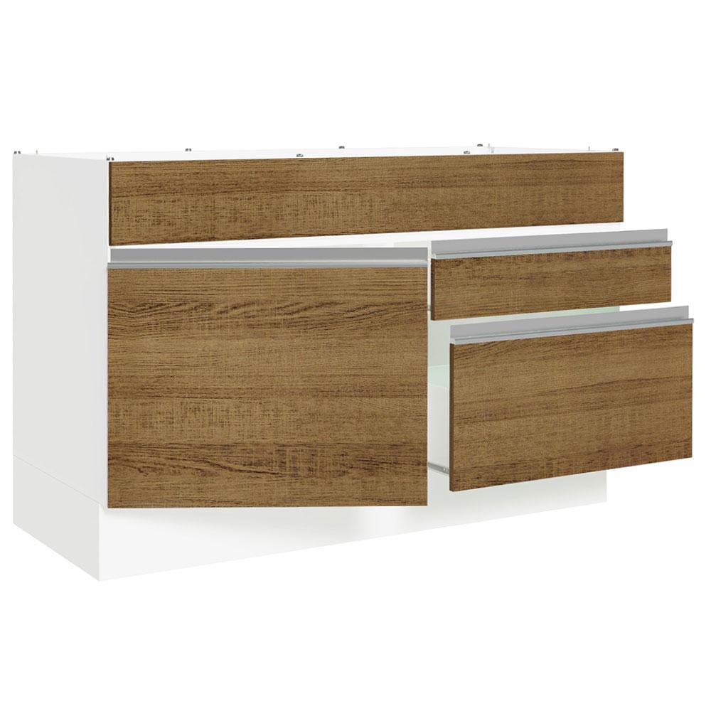 Foto 6 pulgar | Mueble de Cocina Madesa Glamy - Mostrador para Fregadero 120 cm x 60 cm