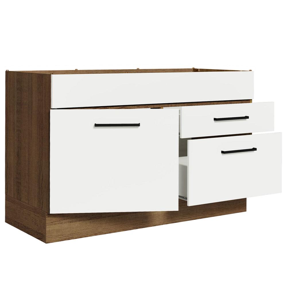 Foto 6 pulgar | Mueble de Cocina Madesa Agata - Mostrador para Fregadero 120 cm x 60 cm