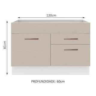 Foto 5 | Mueble para Cocina Madesa Agata Beige