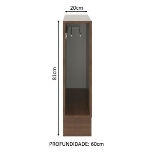 Foto 4 | Mueble de Cocina Madesa - Mostrador Portapaños Lux, Glamy, Stella 20 cm x 60 cm