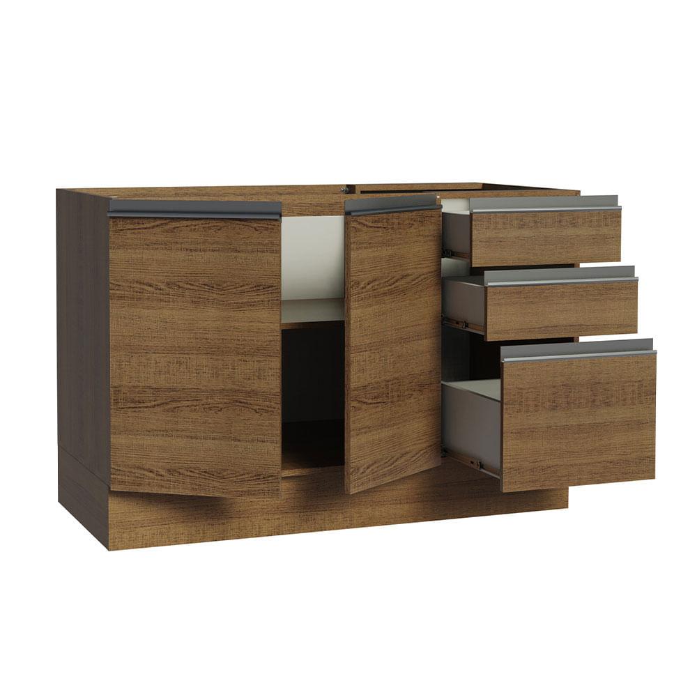 Foto 4 pulgar | Mueble de Cocina Madesa Glamy - Mostrador para Fregadero 120 cm x 60 cm