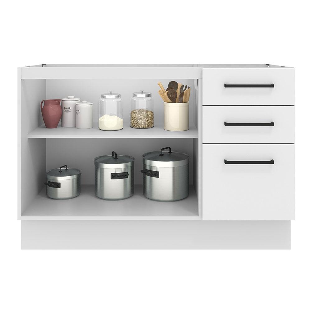 Foto 4 pulgar | Mueble de Cocina Madesa Agata - Mostrador para Fregadero 120 cm x 60 cm