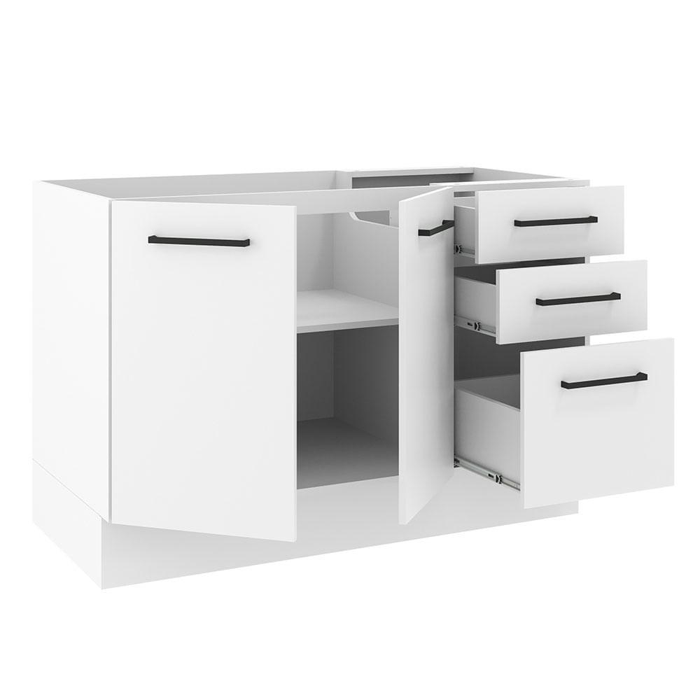 Foto 5 pulgar | Mueble de Cocina Madesa Agata - Mostrador para Fregadero 120 cm x 60 cm