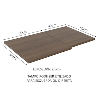 Foto 2 | Tablero Para Mueble De Cocina Canto De 64 X 102 Cm Madesa Glamy, Lux Y Stella