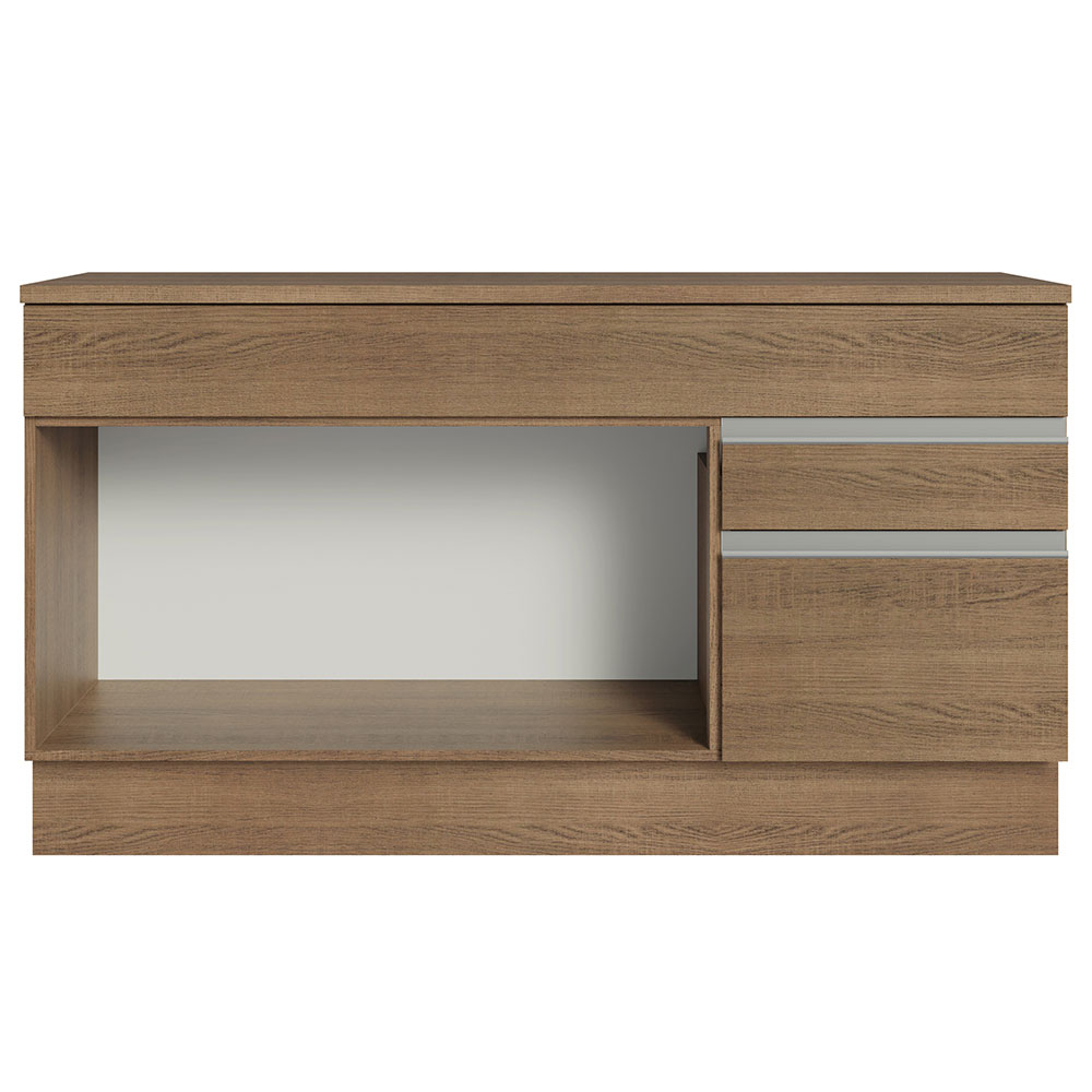 Foto 7 | Mueble De Cocina Madesa Glamy 150 Cm 2 Cajones 2 Puertas (con Tablero) Marrón