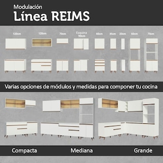 Foto 8 | Alacena Madesa Reims 120 X 50 Cm 2 Puertas Blanco