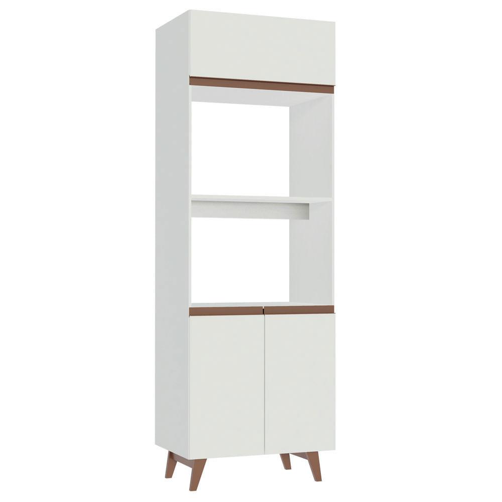 Torre para Cocina Madesa Reims Blanca 70 cm con 3 Puertas