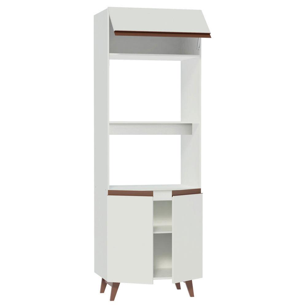 Foto 4 pulgar | Torre para Cocina Madesa Reims Blanca 70 cm con 3 Puertas