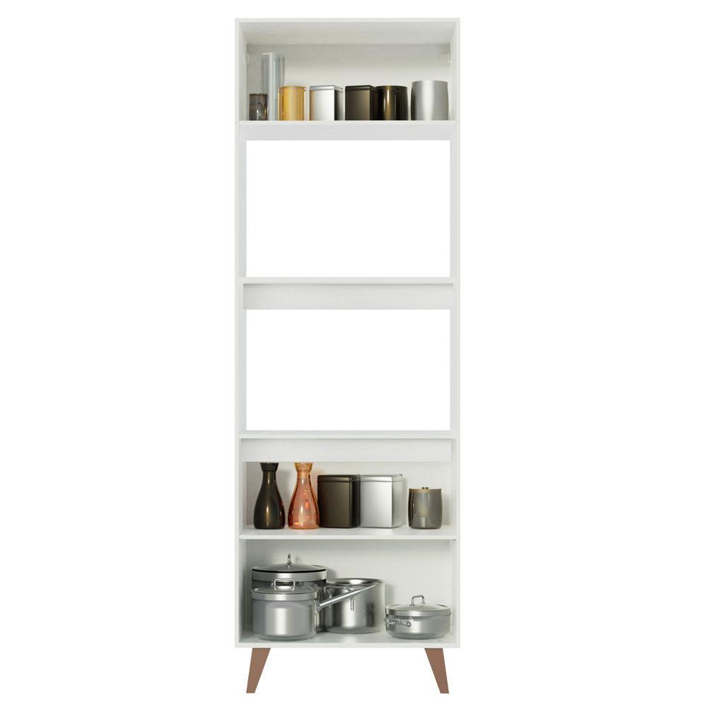 Foto 5 pulgar | Torre para Cocina Madesa Reims Blanca 70 cm con 3 Puertas