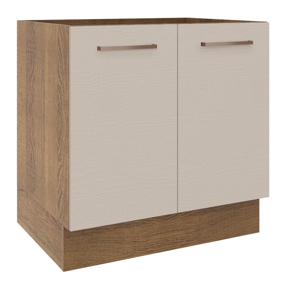 Mueble de cocina Agata 80x60cm con 2 puertas y estante interno