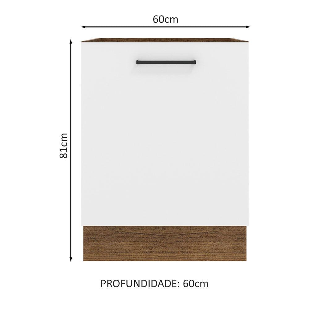 Foto 2 | Mueble de Cocina Agata 60x60 cm con Puerta Blanco