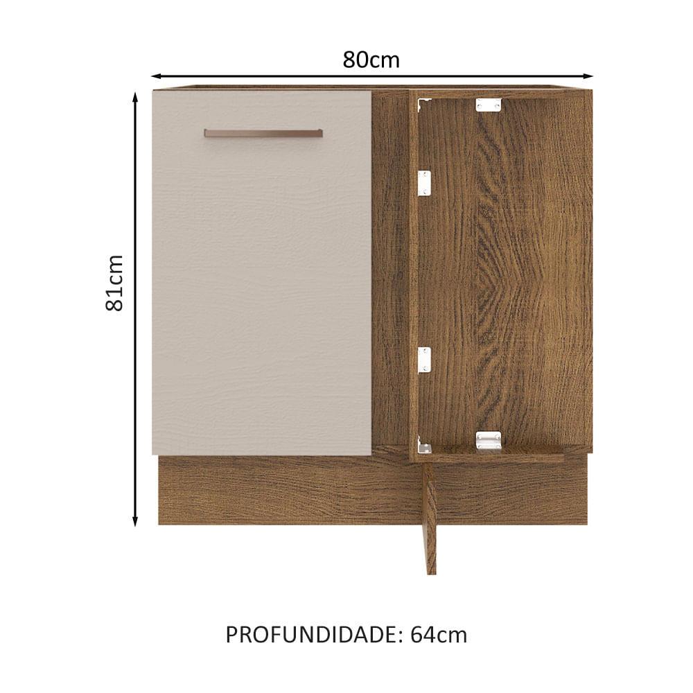 Foto 2 | Mueble de Cocina Madesa Agata - Mostrador de Esquina 1 Puerta (60 cm de Profundidad)