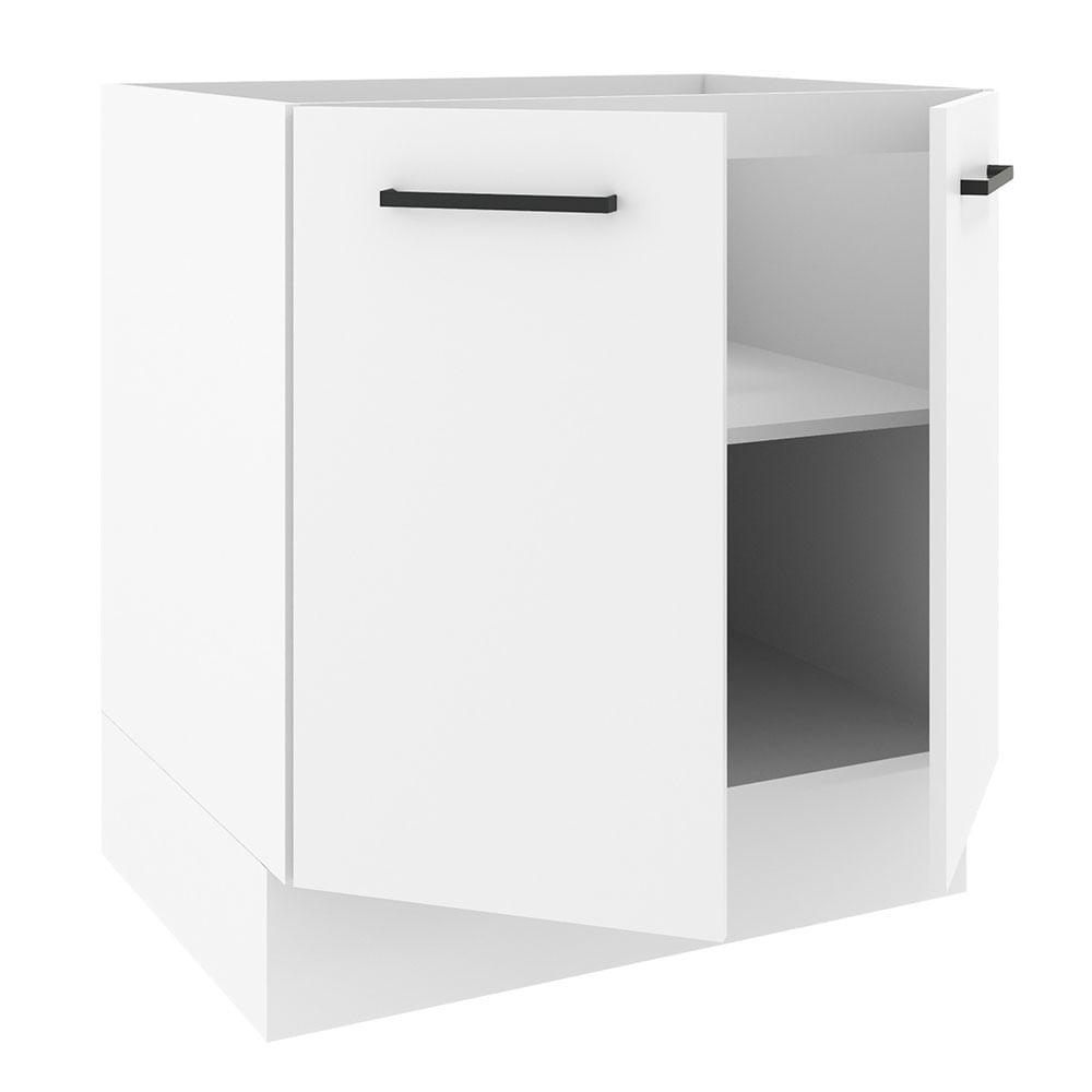 Foto 4 pulgar | Mueble de Cocina Madesa Agata 70 x 60 cm 2 Puertas Blanco