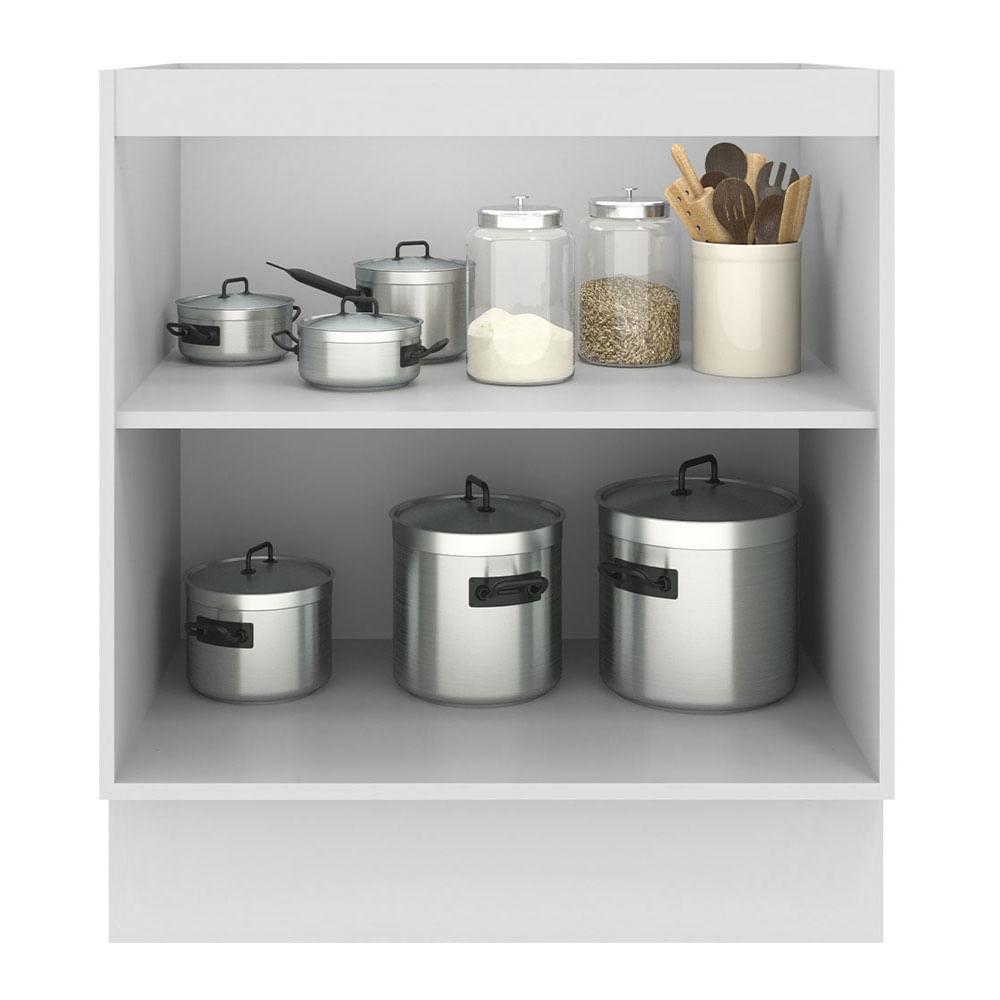 Foto 5 pulgar | Mueble de Cocina Madesa Agata 70 x 60 cm 2 Puertas Blanco