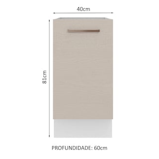Foto 2 | Mueble de Cocina Madesa Agata 40 cm x 60 cm 1 Puerta