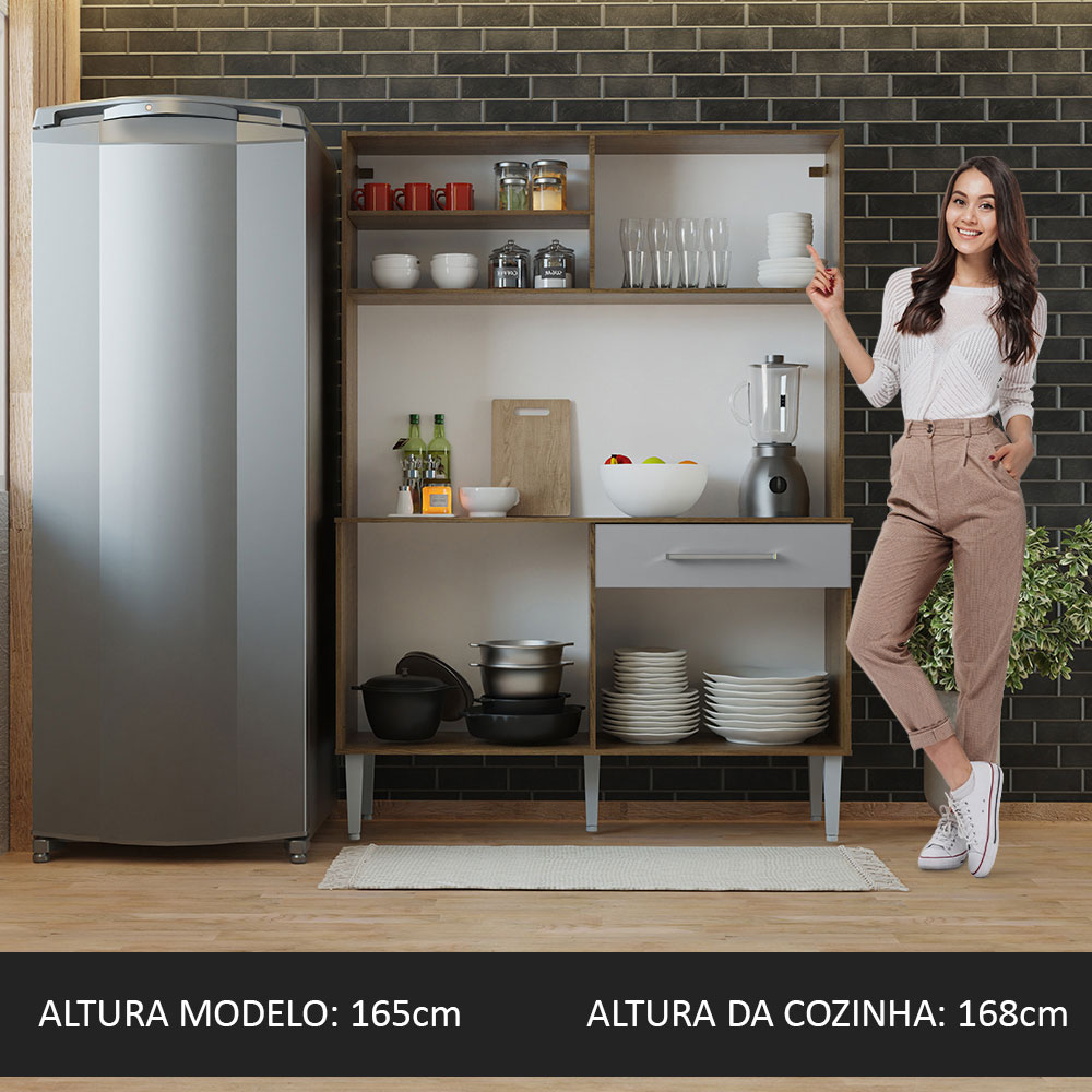 Foto 6 pulgar | Mueble de Cocina Compacta Madesa Life 120 cm