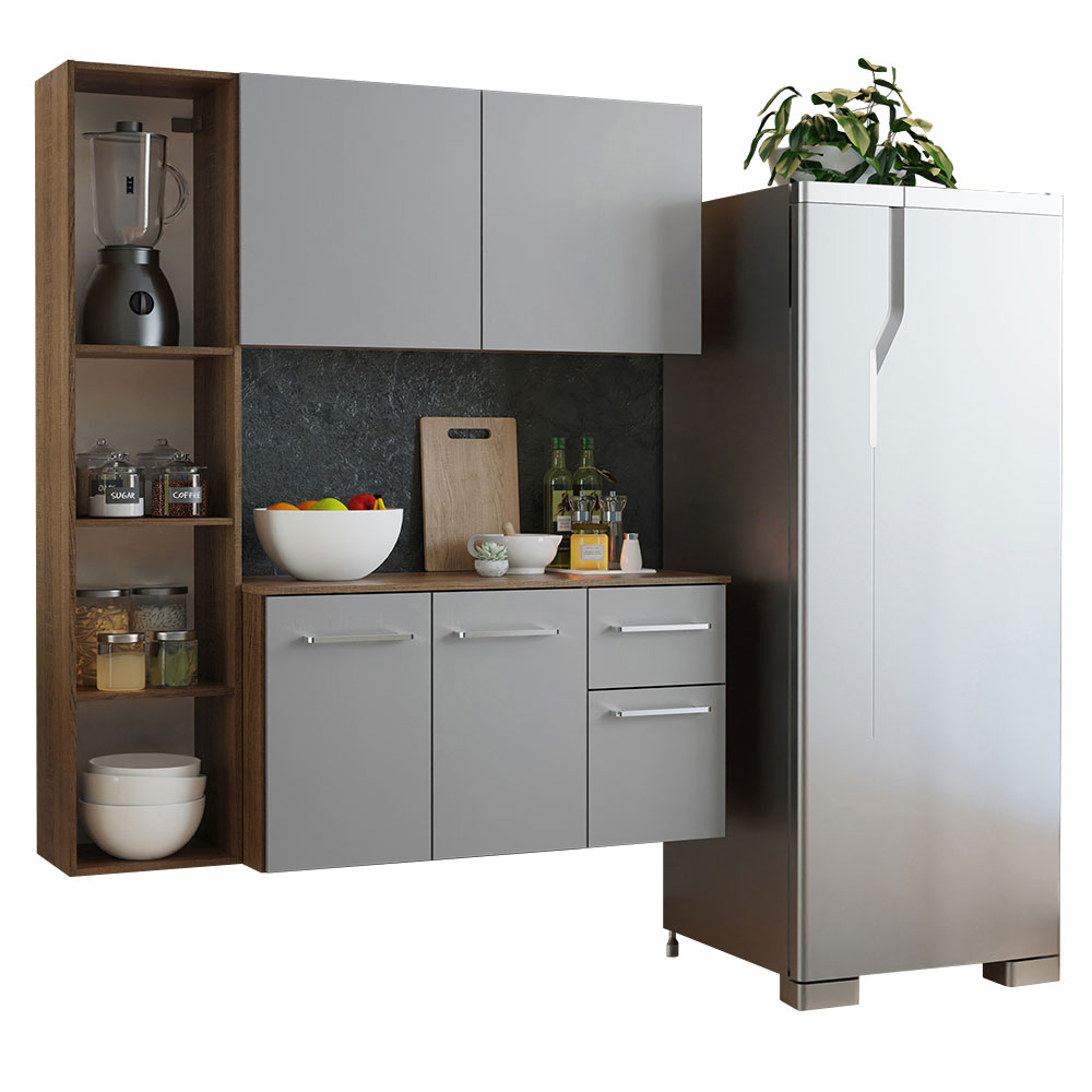 Foto 3 pulgar | Mueble de Cocina Compacta Ascendente Madesa Easy 120 cm - Con Encimera