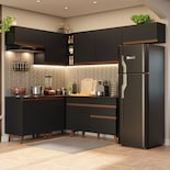Gabinete de Cocina Integral Completa de Esquinero Madesa Reims Negro