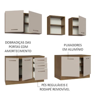 Foto 3 | Cocina Integral Madesa Ágata 240 cm x 60 cm de Profundidad - con Encimera