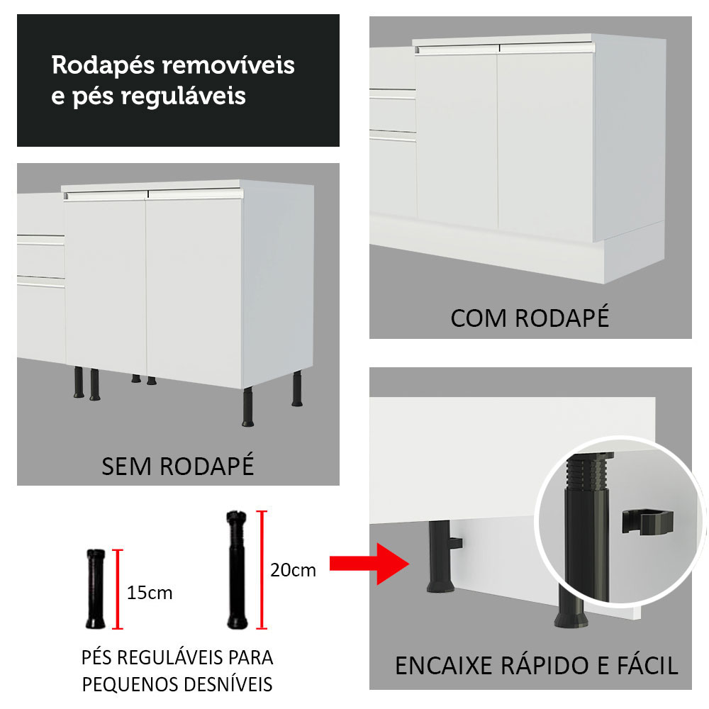 Foto 8 | Cocina Integral Madesa Agata 260 cm x 60 cm de Profundidad 02