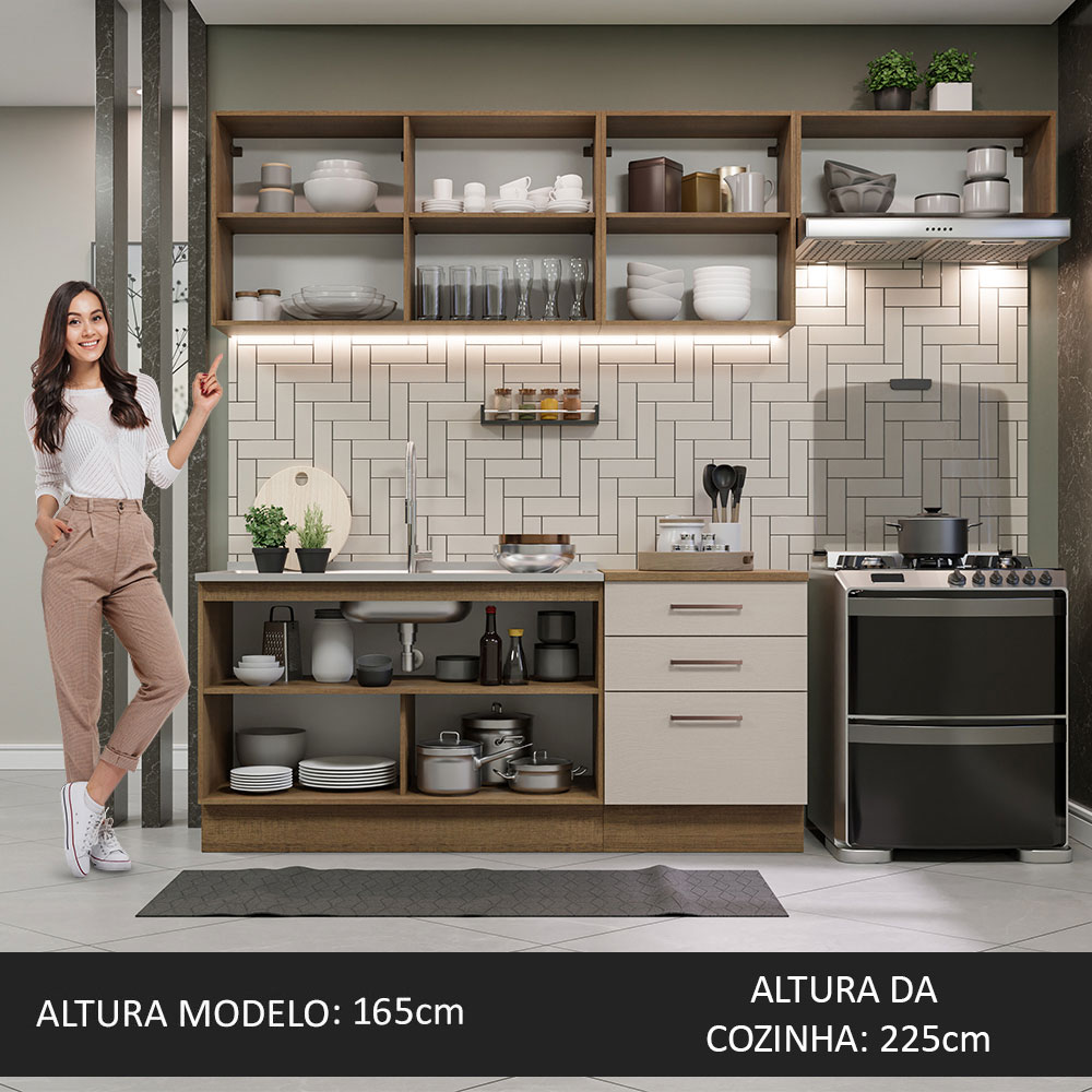 Foto 2 | Cocina Integral Madesa Agata 260 cm 02