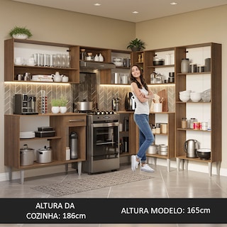 Foto 5 | Cocina Integral Madesa GCEM417002J1 Gris de 417 Cm
