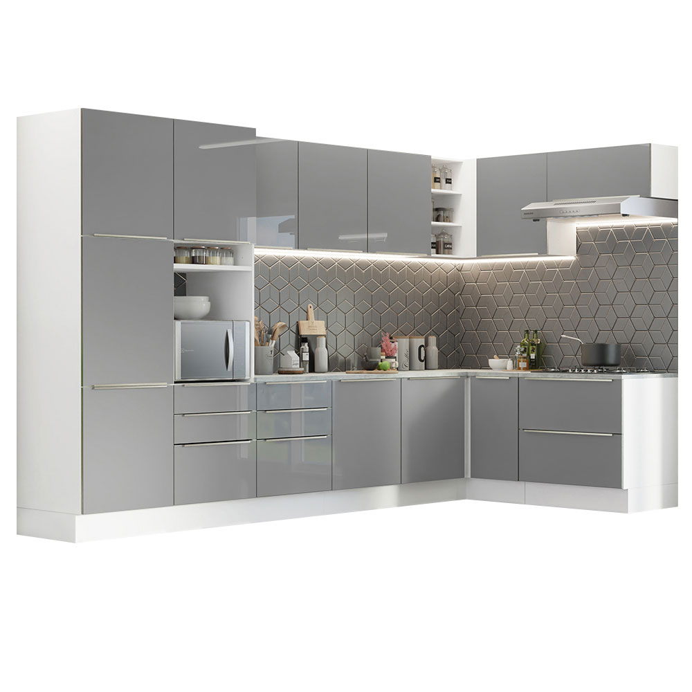 Foto 2 pulgar | Cocina Integral Madesa GCLX5460059R Gris de 546 Cm