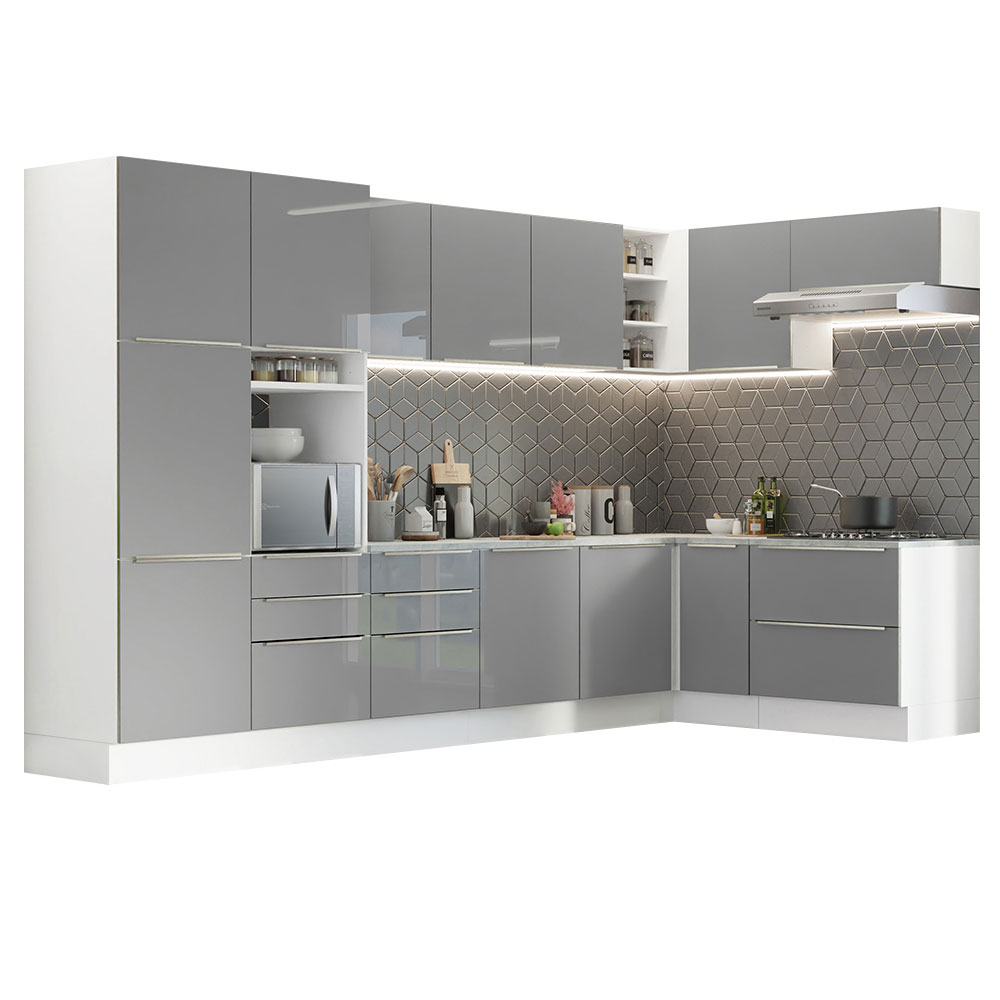 Cocina Integral Madesa GCLX5460059R Gris de 546 Cm