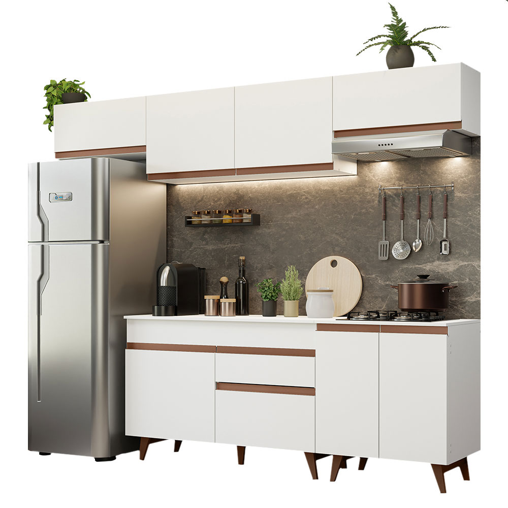 Foto 2 pulgar | Cocina Integral Madesa GRRM26001009 Blanca de 260 Cm