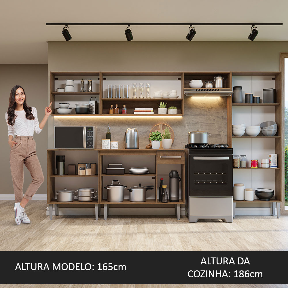 Foto 5 | Cocina Integral Madesa GREM2930109B Blanca de 293 Cm