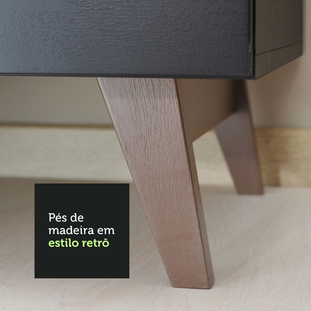 Foto 7 pulgar | Mueble para Cocina Madesa Negro de 4 Puertas