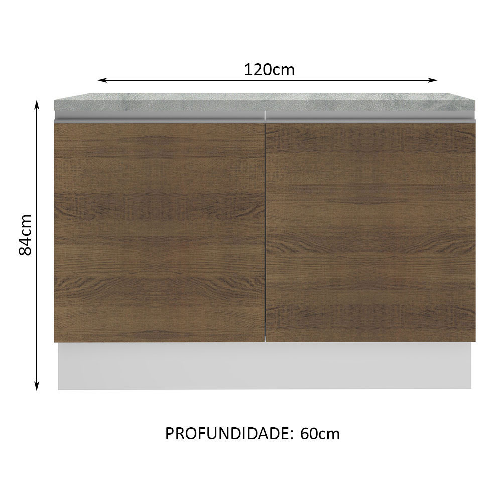 Foto 5 | Alacena Madesa G221209BGLCT Marrón 2 Puertas