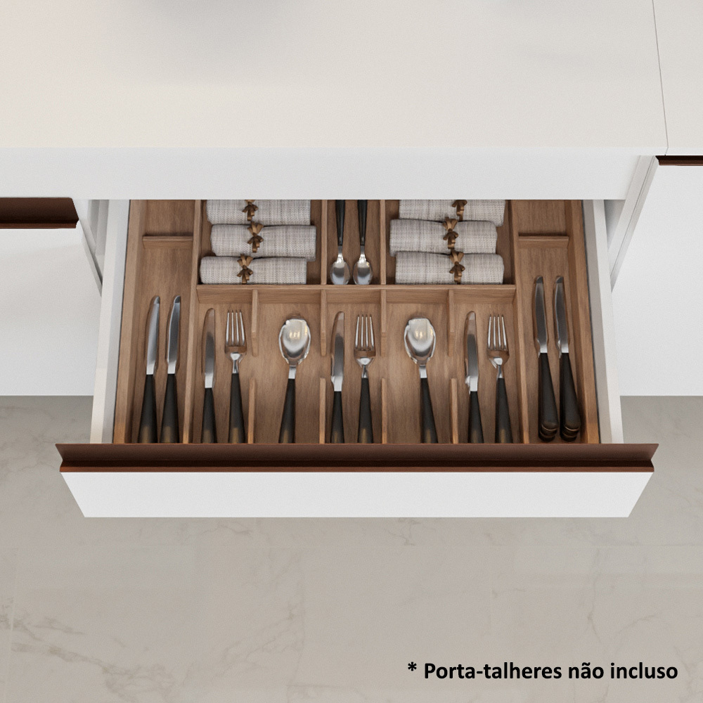 Foto 6 pulgar | Cocina Completa Integral Madesa 260 cm Reims Blanca