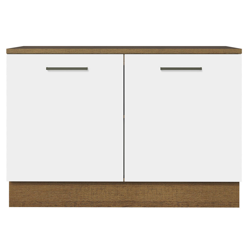 Foto 4 pulgar | Gabinete de Fregadero Cocina Integral Madesa 2 Puertas con Encimera Agata Rustic Blanco