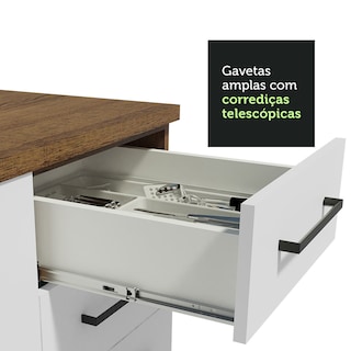Foto 7 | Gabinete de Cocina Integral Completa Madesa 290 cm Agata Rústico y Blanco 01