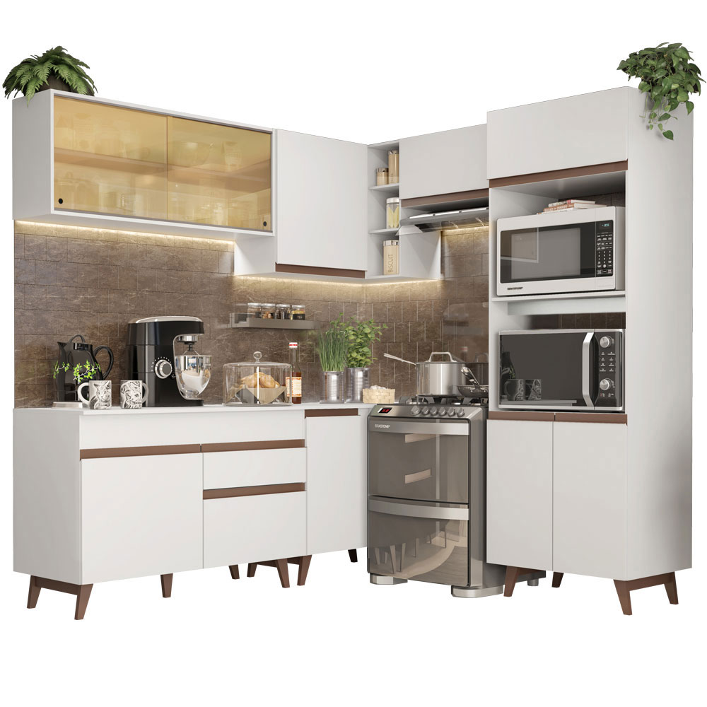 Foto 2 pulgar | Cocina Integral Madesa GCRM40200209 Blanca de 402 Cm