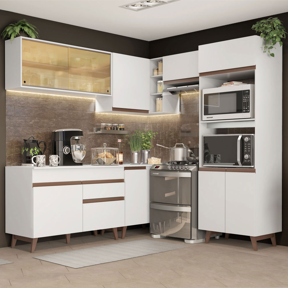 Foto 3 pulgar | Cocina Integral Madesa GCRM40200209 Blanca de 402 Cm