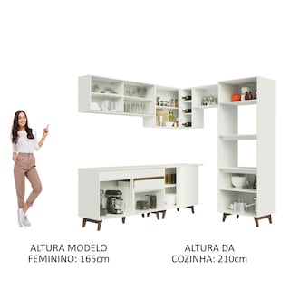 Foto 5 | Cocina Integral Madesa GCRM40200209 Blanca de 402 Cm