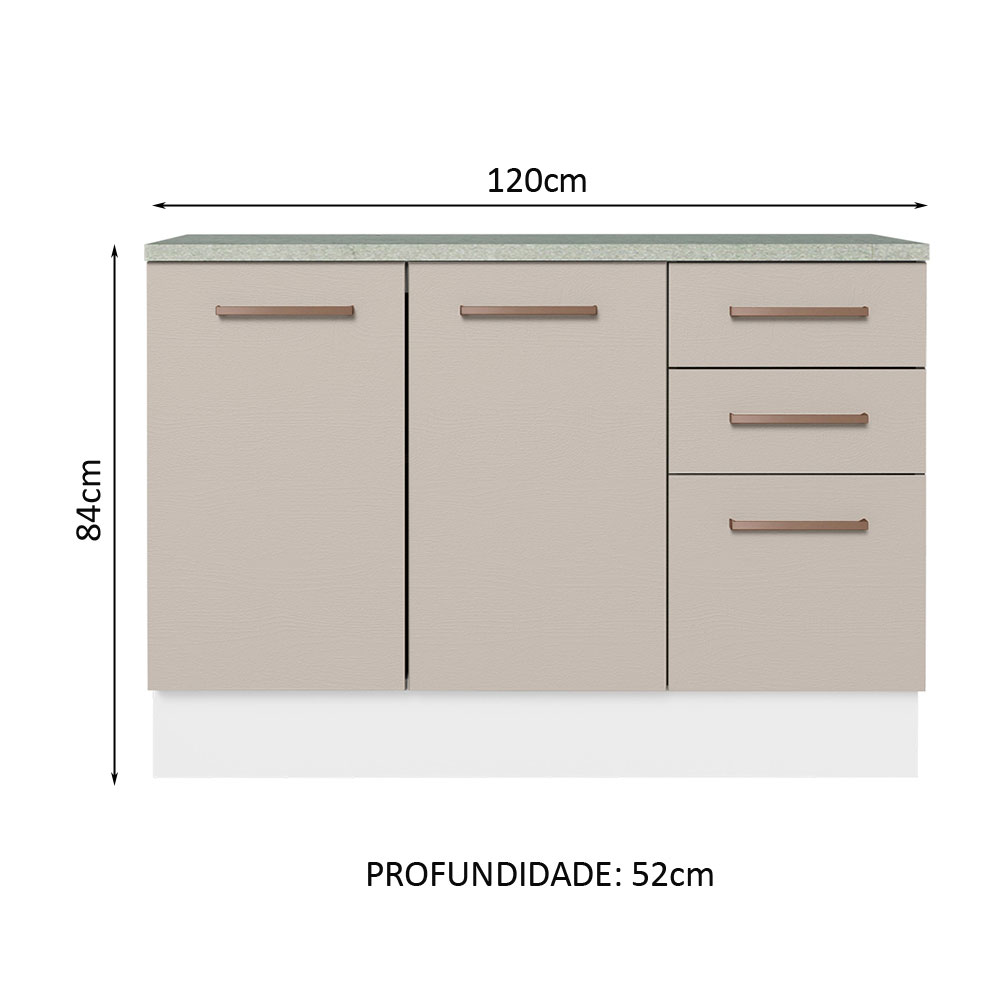 Foto 3 pulgar | Gabinete para Fregadero Madesa Beige 2 Puertas