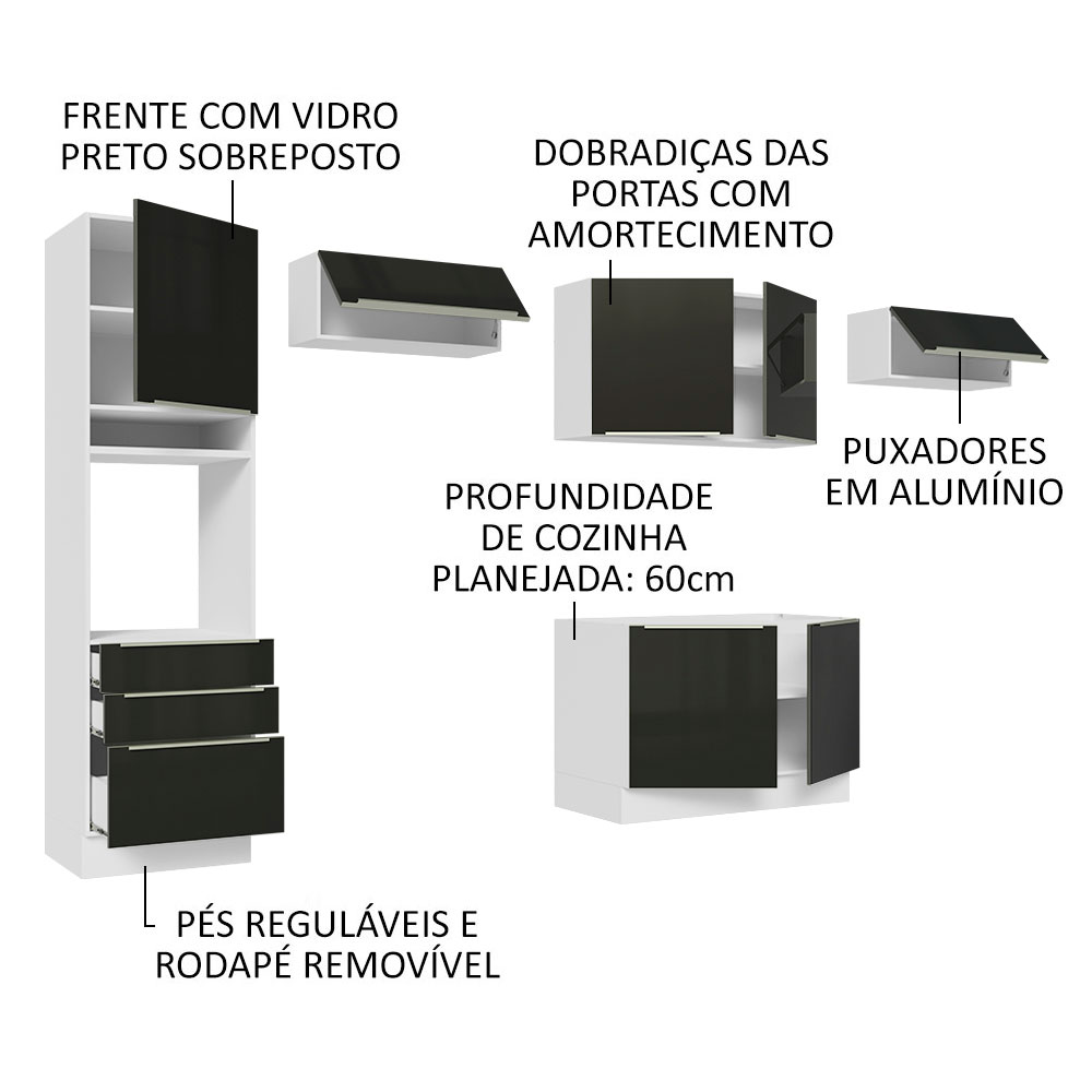 Foto 4 | Cocina Integral Madesa GRLX34000173 Blanca de 340 Cm