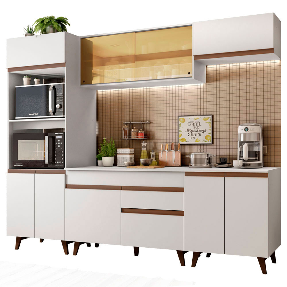 Foto 2 pulgar | Cocina Integral Madesa GRRM26000209 Blanca de 260 Cm